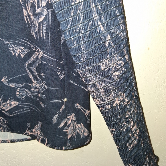 PEARL by LELA ROSE Ski Smocked Top - Picture 6 of 10